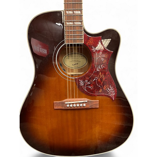 Used Epiphone Hummingbird EC Studio Dark Burst Acoustic Electric Guitar