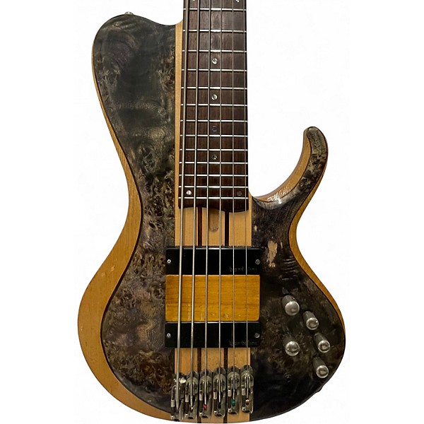 Used Ibanez BTB846SC Trans Black Electric Bass Guitar