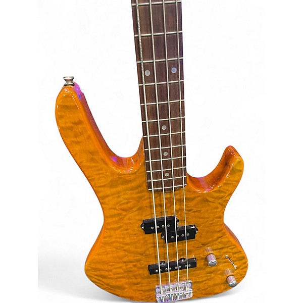 Used Washburn XB102 Amber Electric Bass Guitar