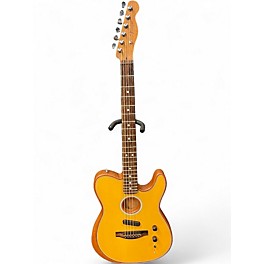 Used Fender Acoustasonic Player Telecaster Natural Acoustic Electric Guitar