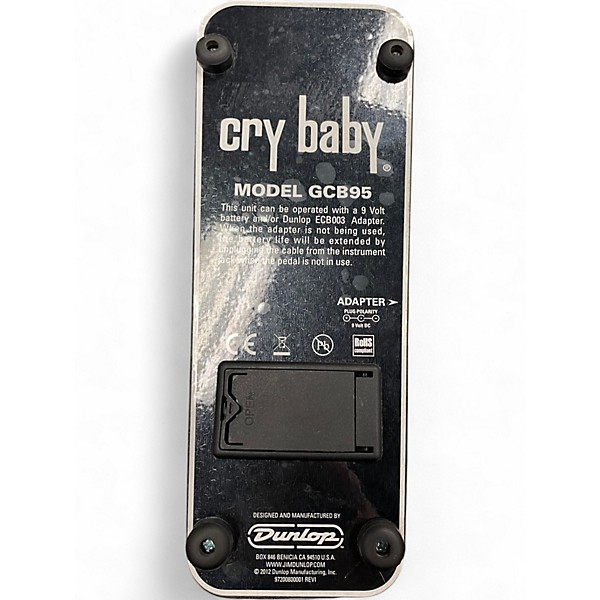 Used Dunlop GCB95 Original Crybaby Wah Effect Pedal