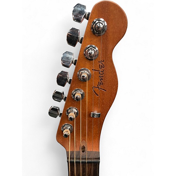 Used Fender Acoustasonic Player Telecaster Arctic White Acoustic Electric Guitar