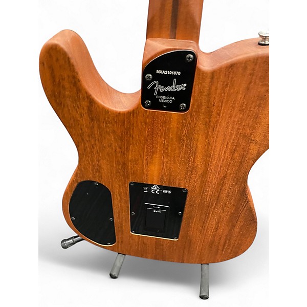 Used Fender Acoustasonic Player Telecaster Arctic White Acoustic Electric Guitar