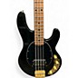 Used Ernie Ball Music Man Stingray 4 String Black and Gold Electric Bass Guitar