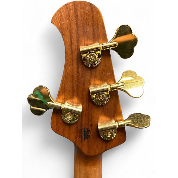 Used Ernie Ball Music Man Stingray 4 String Black and Gold Electric Bass Guitar