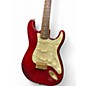 Used Squier Pro Tone Stratocaster transparent red Solid Body Electric Guitar