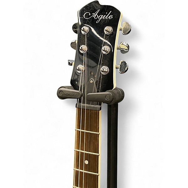 Used Agile Single Cut Alpine White Solid Body Electric Guitar