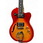 Used Hagstrom D2F Cherry Sunburst Hollow Body Electric Guitar
