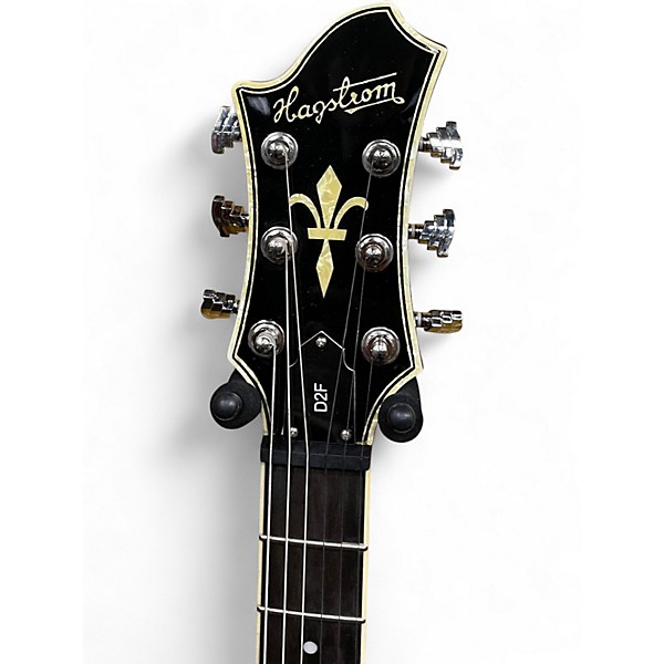 Used Hagstrom D2F Cherry Sunburst Hollow Body Electric Guitar