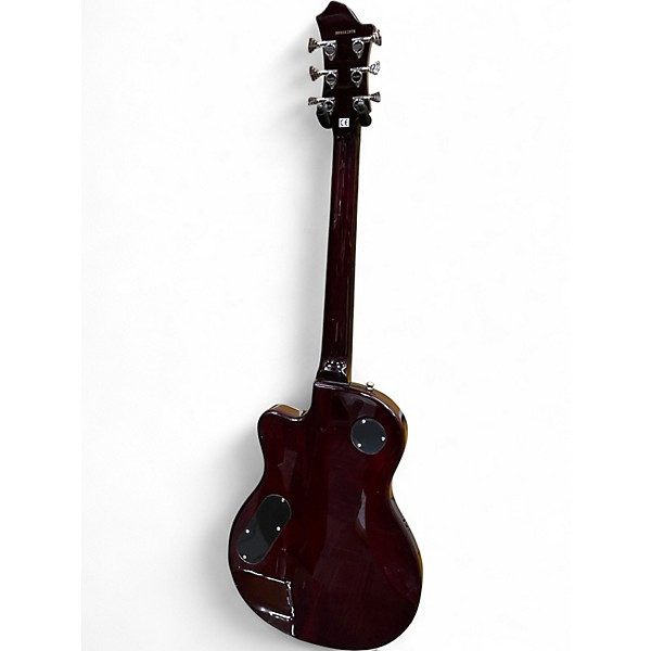 Used Hagstrom D2F Cherry Sunburst Hollow Body Electric Guitar