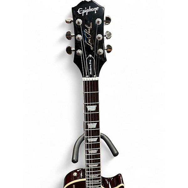 Used Epiphone LES PAUL MODERN PRO Burgundy Solid Body Electric Guitar