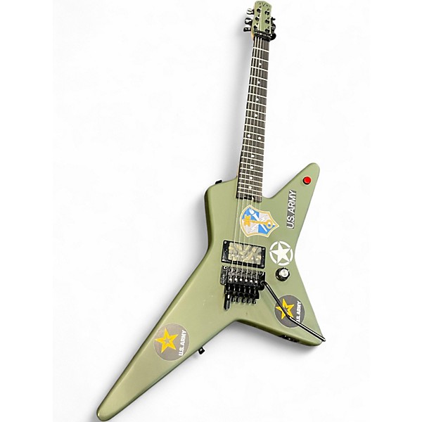 Used EVH Star Matte Army Green Solid Body Electric Guitar