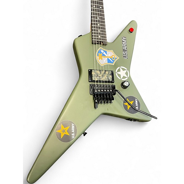 Used EVH Star Matte Army Green Solid Body Electric Guitar