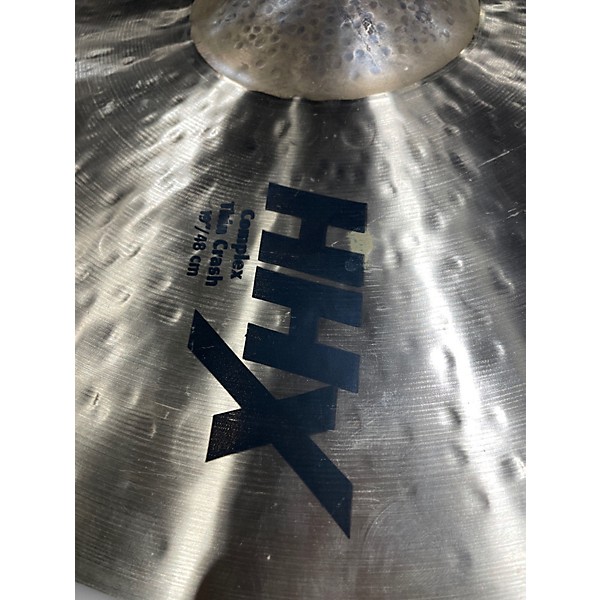 Used SABIAN 19in HHX COMPLEX THIN CRASH Cymbal