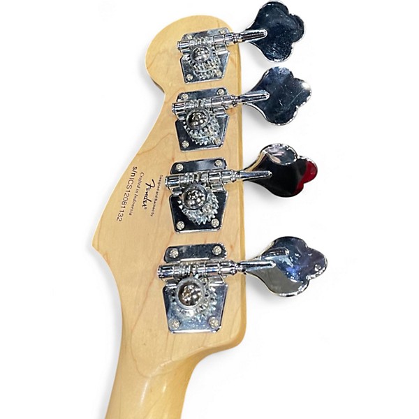 Used Squier jaguar bass Silver Electric Bass Guitar