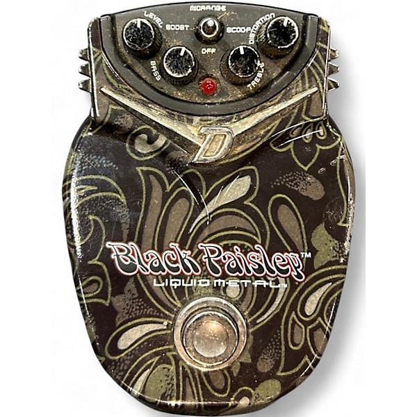 Used Danelectro Black Paisley Liquid Metal Effect Pedal