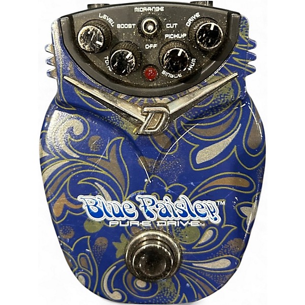 Used Danelectro Blue Paisley Pure Drive Effect Pedal