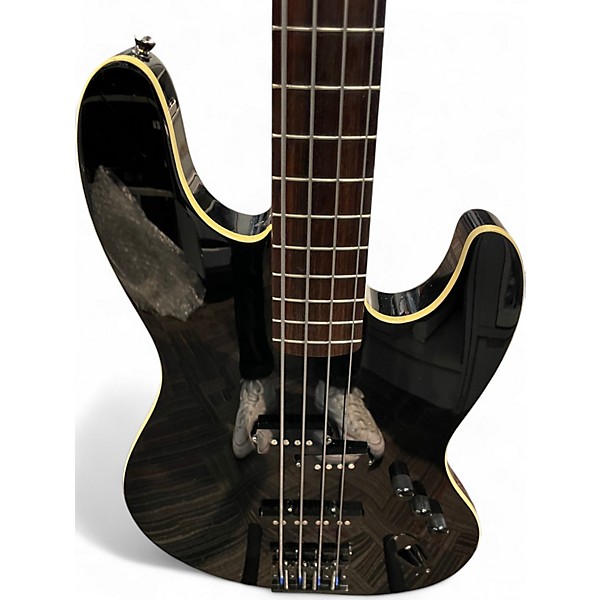Used Fender Aerodyne Jazz Bass BLACK Electric Bass Guitar