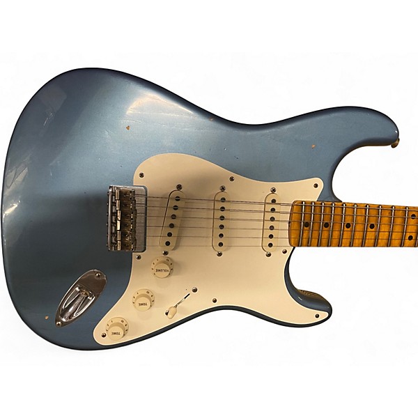 Used Fender ltd 57 strat jm Lake Placid Blue Solid Body Electric Guitar