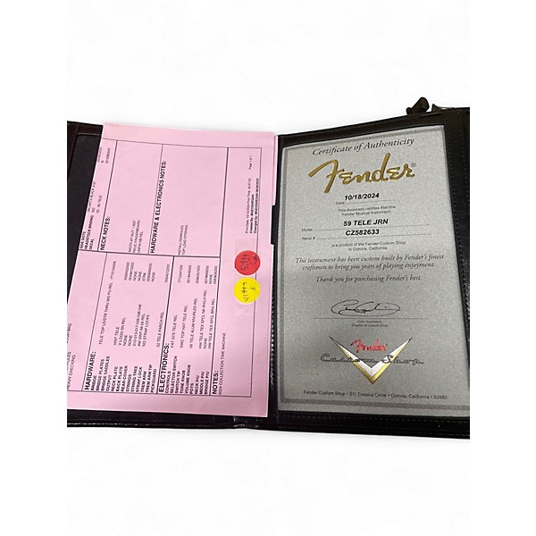 Used Fender 59 tele jrn White Blonde Solid Body Electric Guitar