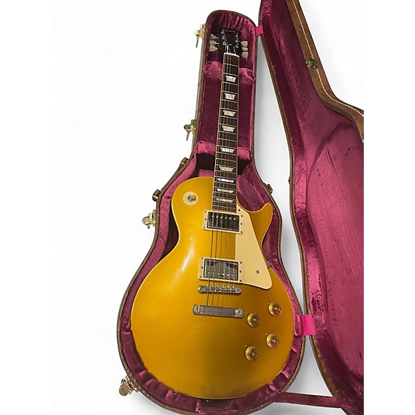 Used Gibson True Historic 1957 Les Paul Standard Gold Top Solid Body Electric Guitar