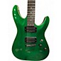Used Schecter Guitar Research C1  DIAMOND SERIES  Green Solid Body Electric Guitar