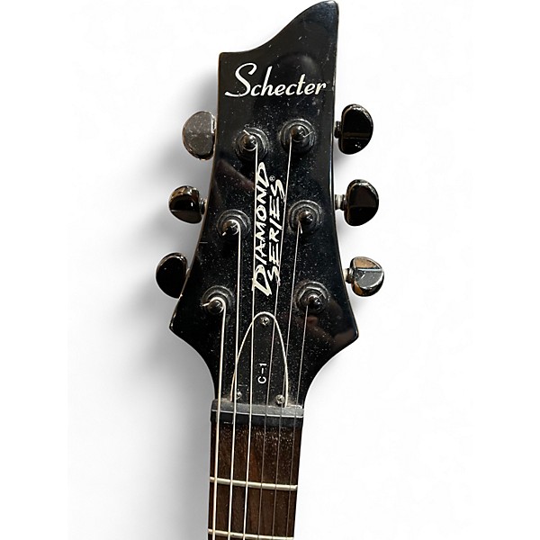 Used Schecter Guitar Research C1  DIAMOND SERIES  Green Solid Body Electric Guitar