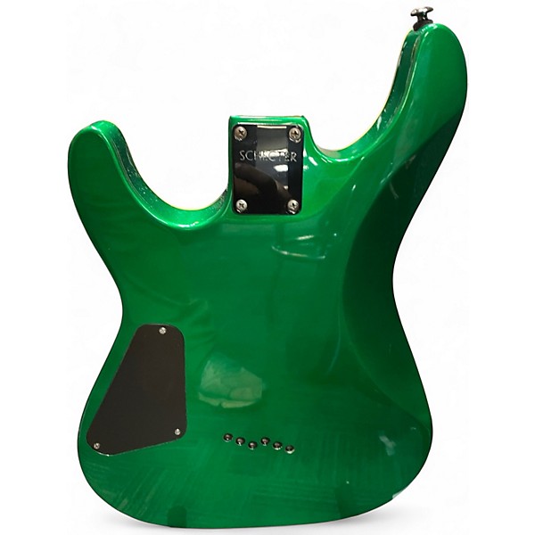 Used Schecter Guitar Research C1  DIAMOND SERIES  Green Solid Body Electric Guitar