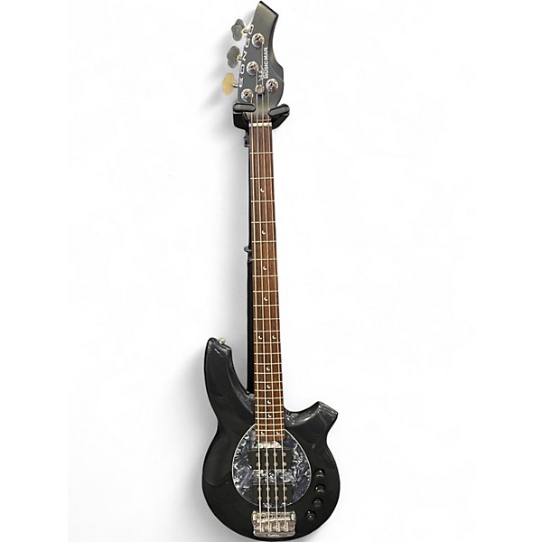 Used Ernie Ball Music Man Bongo 4 HH Sapphire Black Electric Bass Guitar