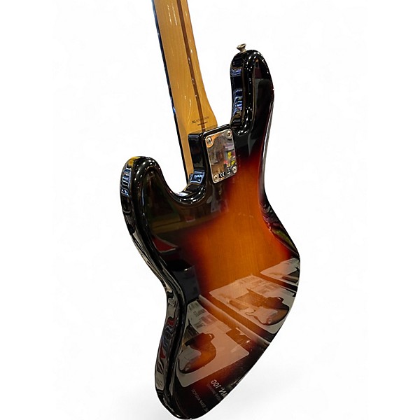 Used 2018 Fender Geddy Lee Signature Jazz Bass 2 Color Sunburst Electric Bass Guitar