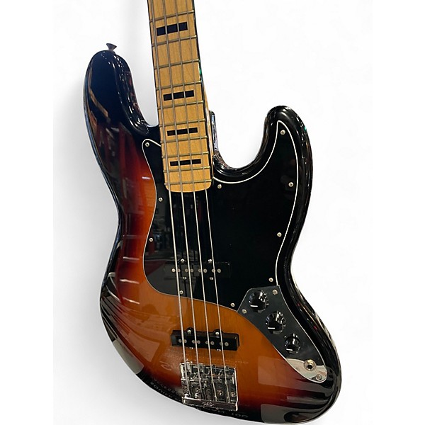 Used 2018 Fender Geddy Lee Signature Jazz Bass 2 Color Sunburst Electric Bass Guitar