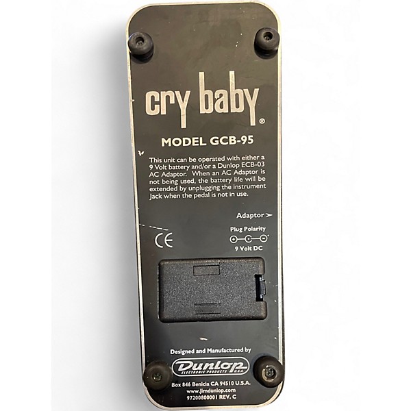 Used Dunlop GCB95 Original Crybaby Wah Effect Pedal