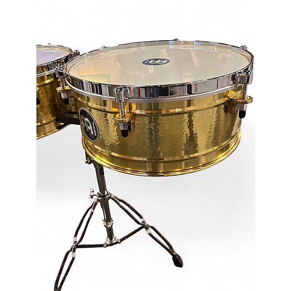 Used MEINL 15in LUIS CONTE SIGNATURE TIMBALES BRASS Drum