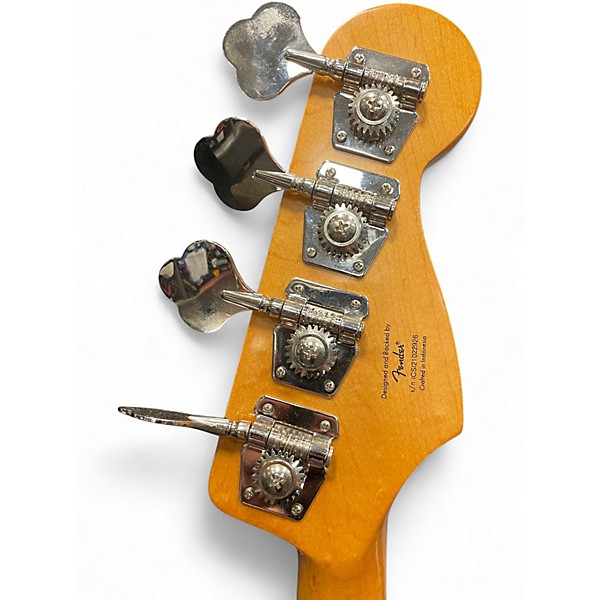 Used Squier JAZZ BASS Black Solid Body Electric Guitar