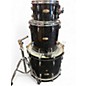 Used Pearl 3 Piece Session Studio Select Black Galaxy Sparkle Drum Kit