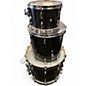 Used Pearl 3 Piece Session Studio Select Black Galaxy Sparkle Drum Kit