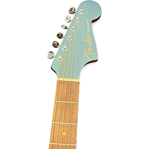Used Fender Newporter Player Pelham Blue Acoustic Electric Guitar