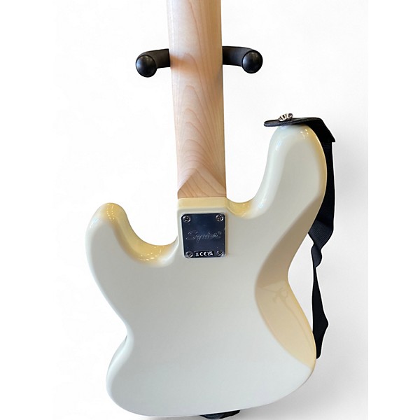 Used Squier Affinity Jazz Bass WHITE Electric Bass Guitar