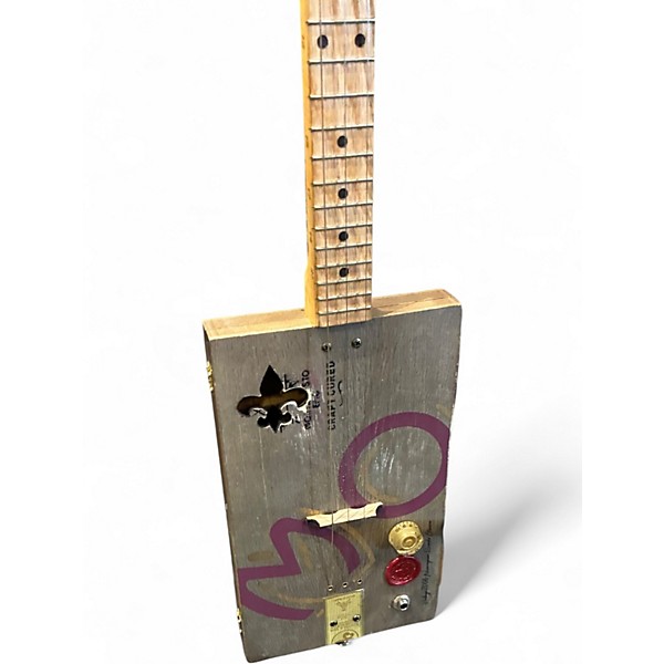 Used The Cigar Box Guitar 3 STRING MONTE Natural Cigar Box Instruments