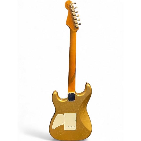 Used 2021 Fender Custom Shop Journeyman HST Stratocaster Relic Aztec Gold Solid Body Electric Guitar