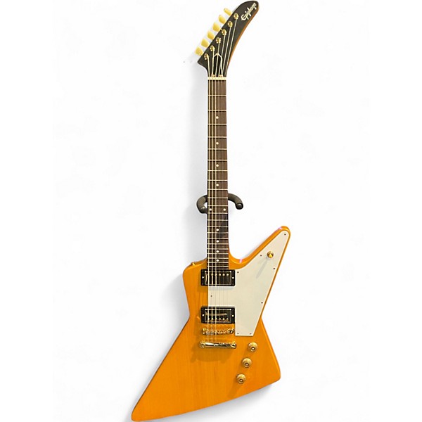 Used Epiphone Korina 1958 Explorer Natural Solid Body Electric Guitar