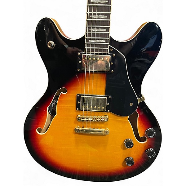 Used Peavey JF1 EX Tobacco Burst Hollow Body Electric Guitar