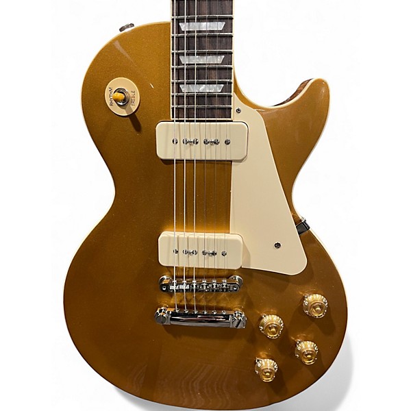 Used 2025 Gibson Les Paul Standard P90 Gold Top Solid Body Electric Guitar