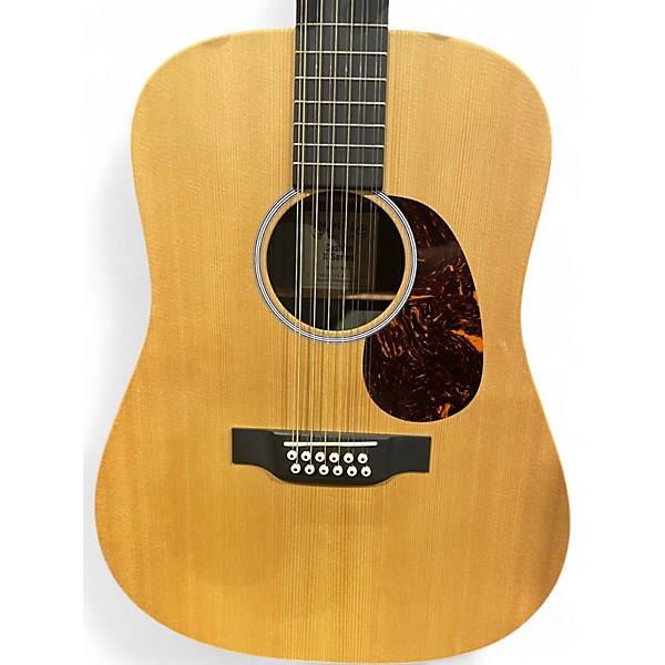 Used Martin 12 String X Series  Natural 12 String Acoustic Electric Guitar