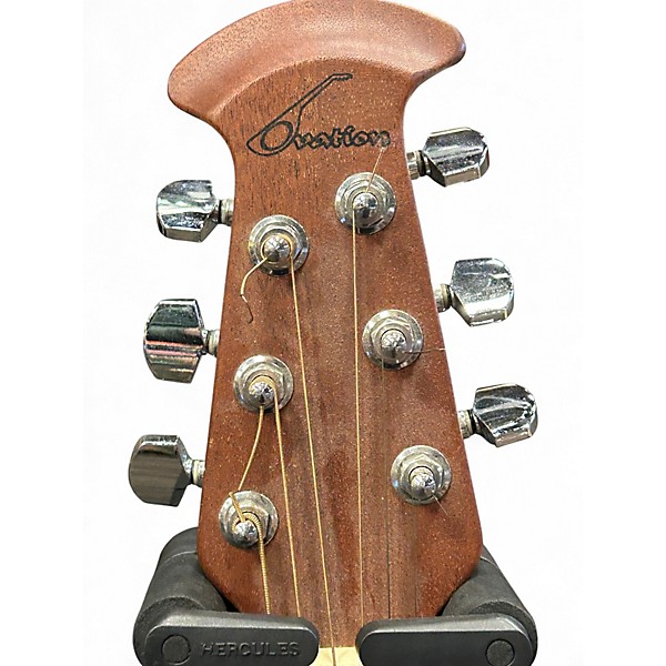 Used Ovation 1861AX-5 Standard Balladeer Black Acoustic Electric Guitar