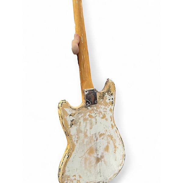 Vintage 1971 Fender MUSIC MASTER Worn Natural Solid Body Electric Guitar
