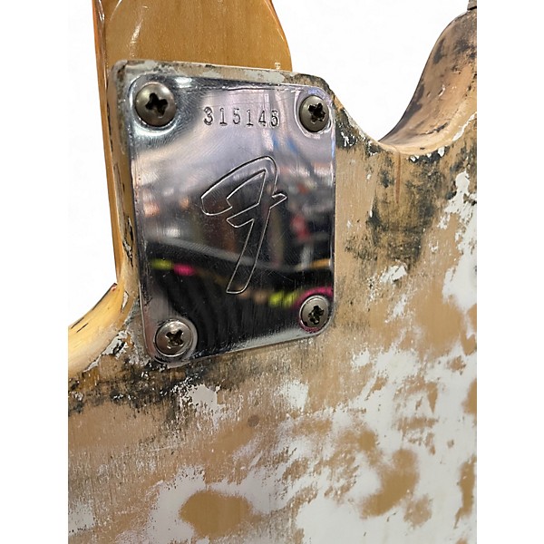 Vintage 1971 Fender MUSIC MASTER Worn Natural Solid Body Electric Guitar