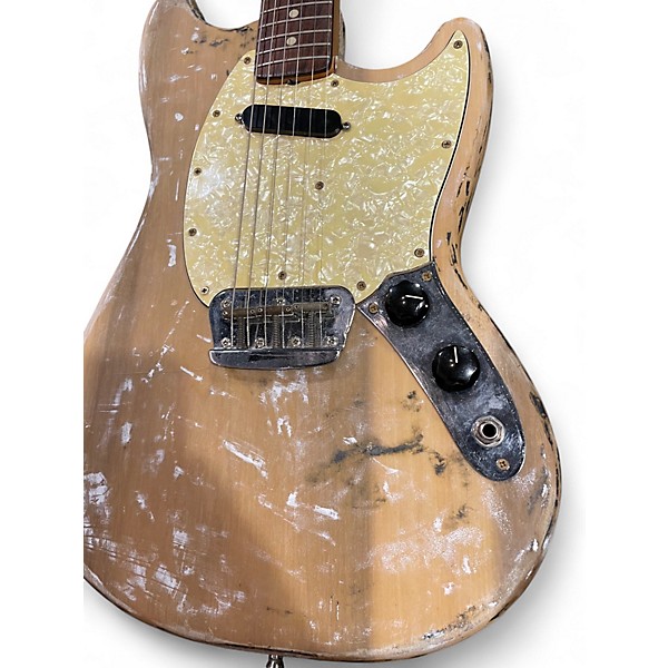 Vintage 1971 Fender MUSIC MASTER Worn Natural Solid Body Electric Guitar