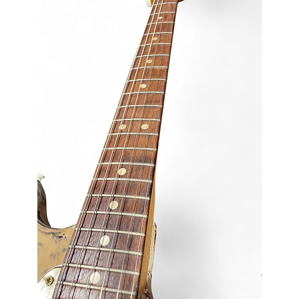 Vintage 1971 Fender MUSIC MASTER Worn Natural Solid Body Electric Guitar