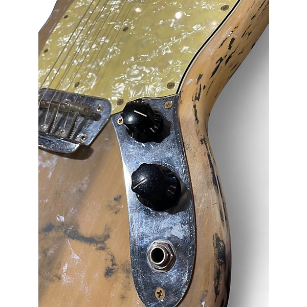 Vintage 1971 Fender MUSIC MASTER Worn Natural Solid Body Electric Guitar